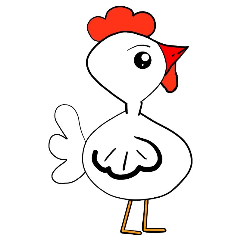 Küken Cartoon-Henne Huhn Kinder