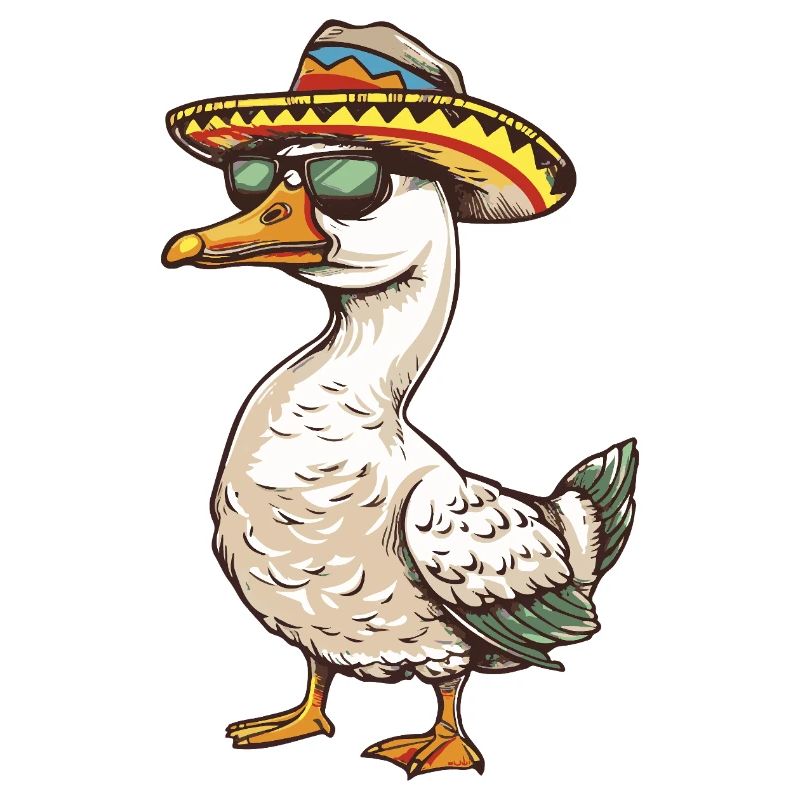 Goose Comic Funny Sombrero