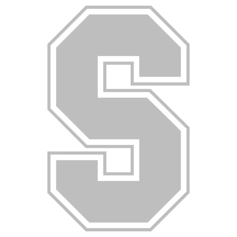 Monogramme Maison du Collège Gris Vert Initiale S