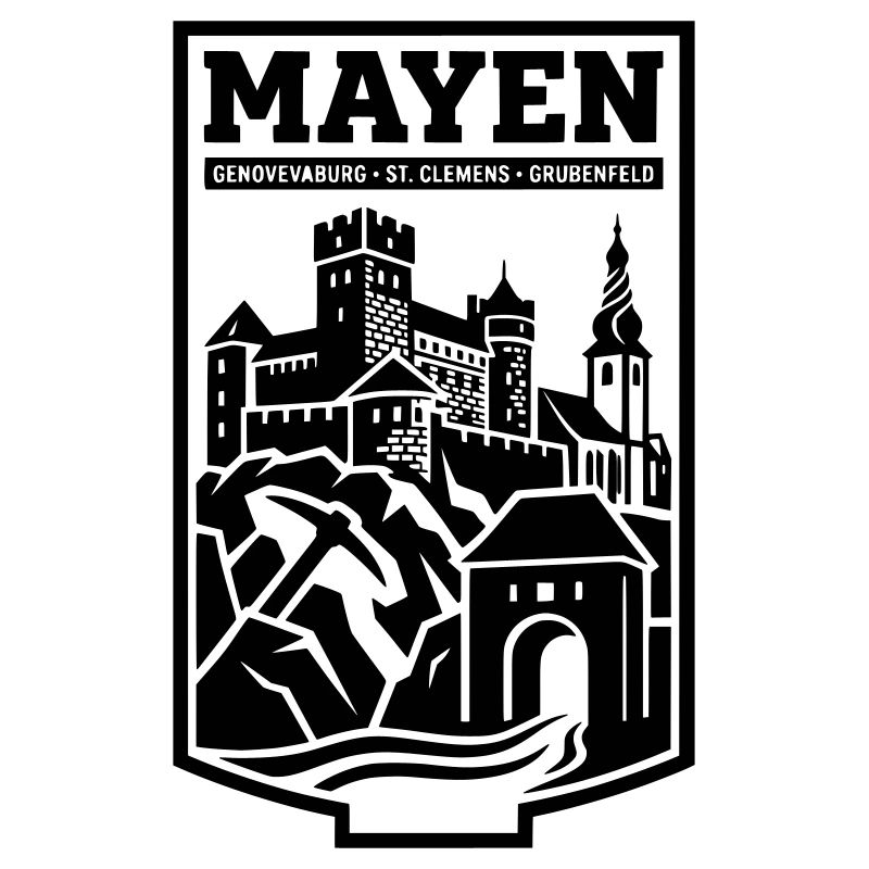 Mayen Wahrzeichen Silhouette