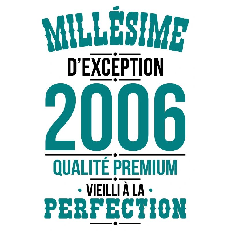 Anniversaire 18 ans - Millésime d'Exception 2006