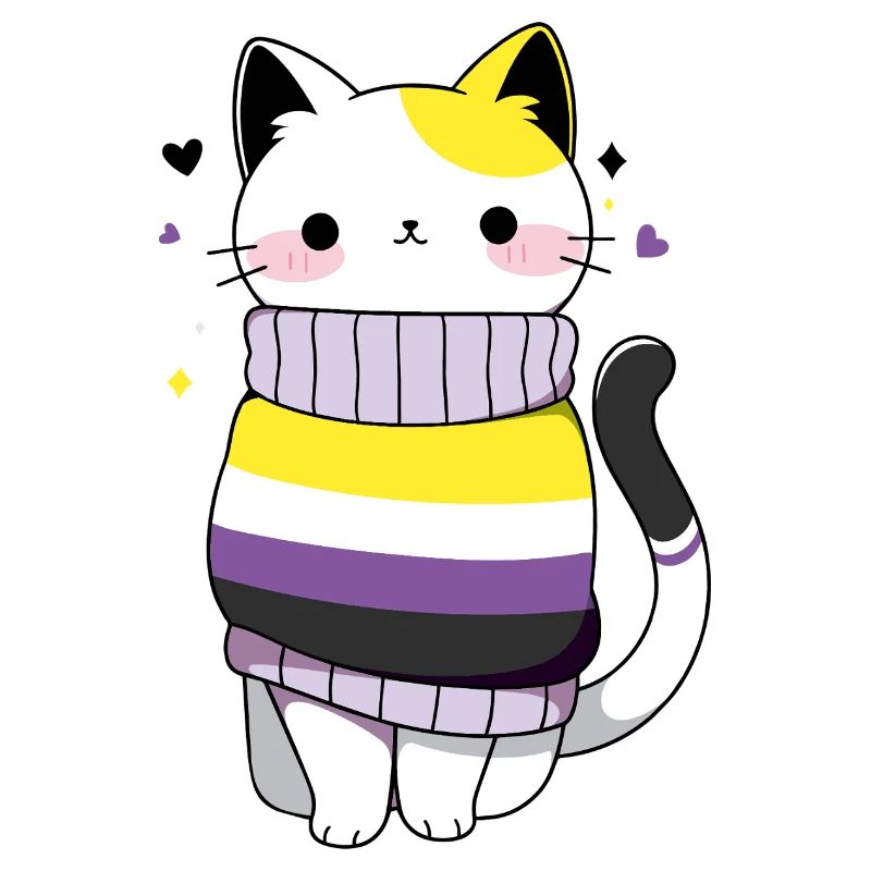 Nonbinary Cat CSD queer pride month LGBT queer