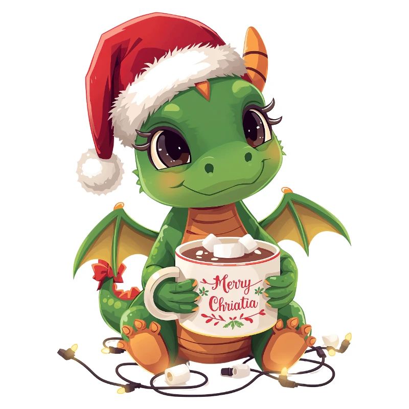 Warmer Weihnachtsdrache