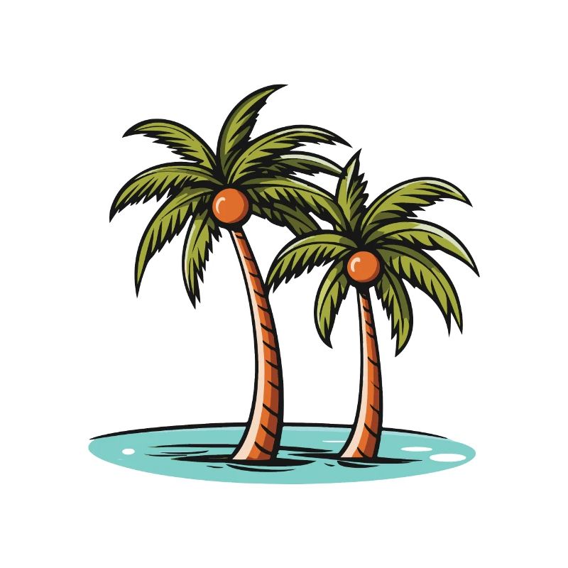 Palmen Insel Urlaub