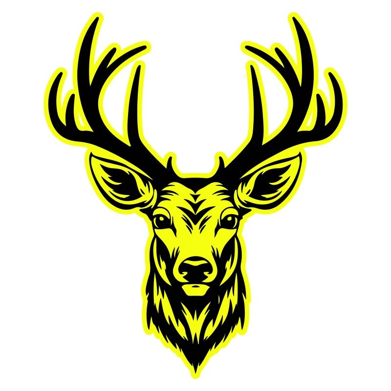 Deer Head Portrait Icon