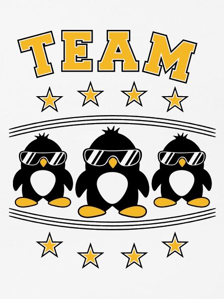 Pinguine Team Freunde