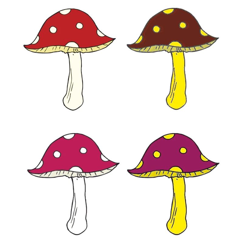 fliegenpilze bunt