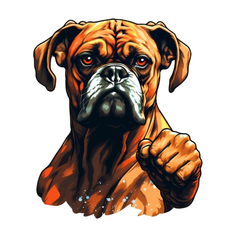 Boxer lustig