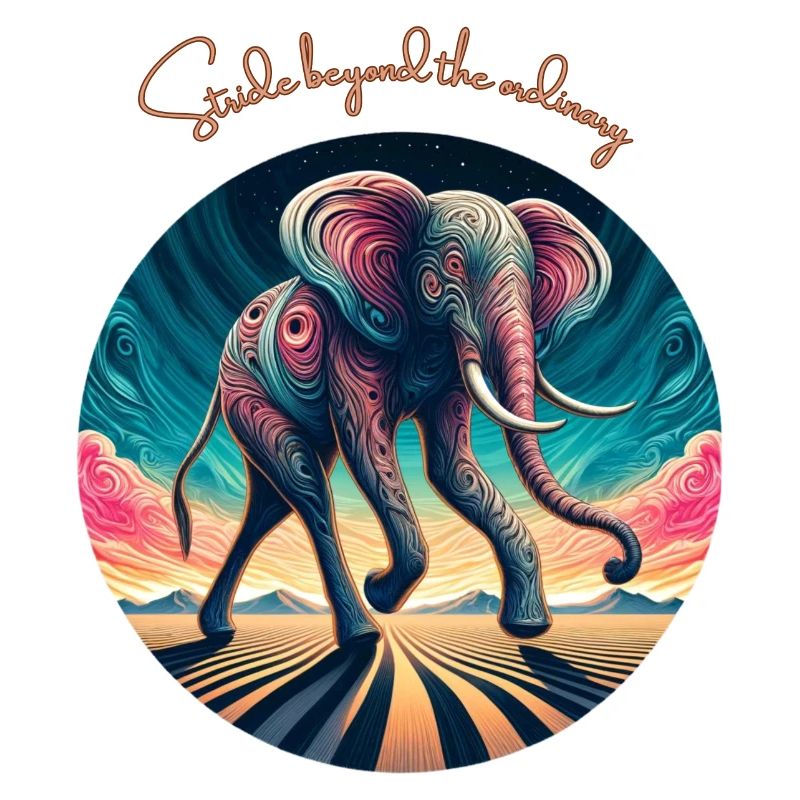 Surreal Desert Elephant