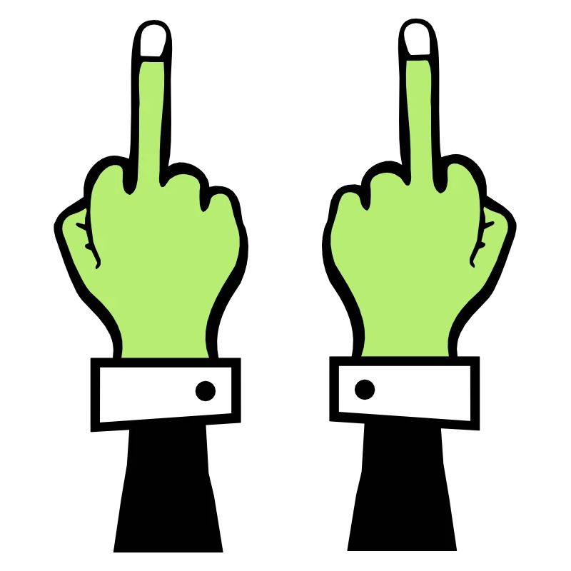 Zombie Hand Middle Finger 2