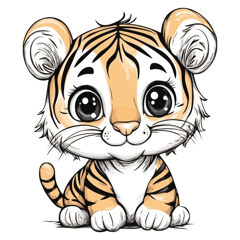 Kleiner süßer Tiger