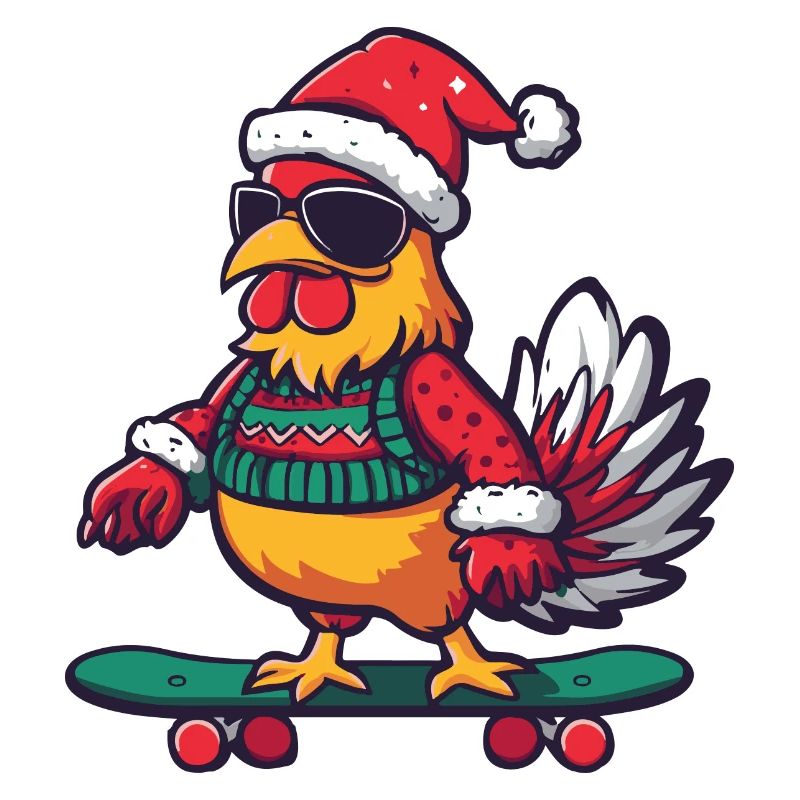 Hahn Weihnachten Lustig