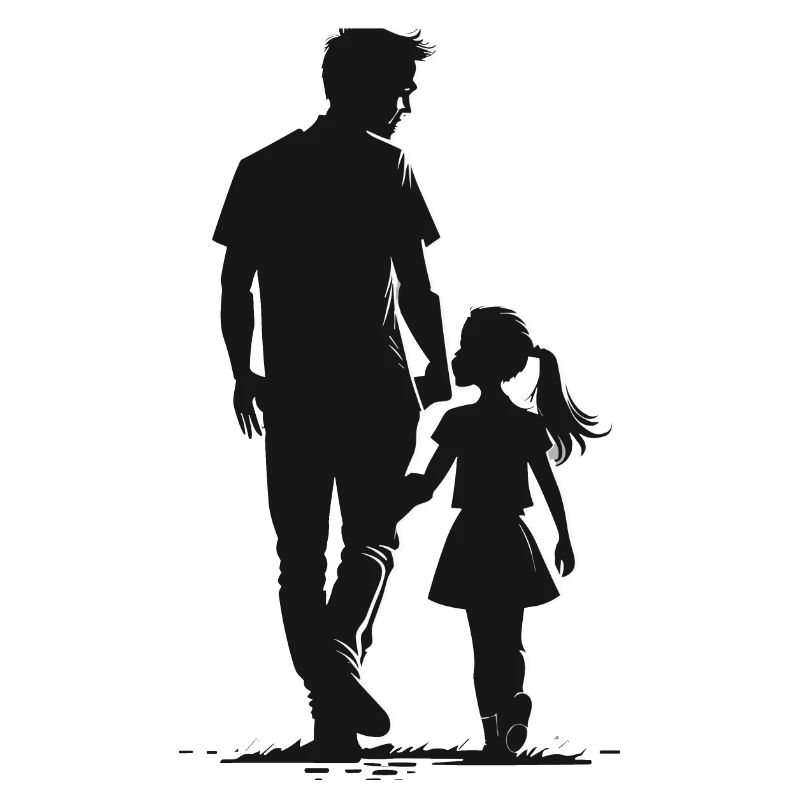 Vater und Tochter