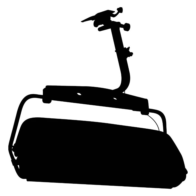 Sessellift Silhouette Schwarz