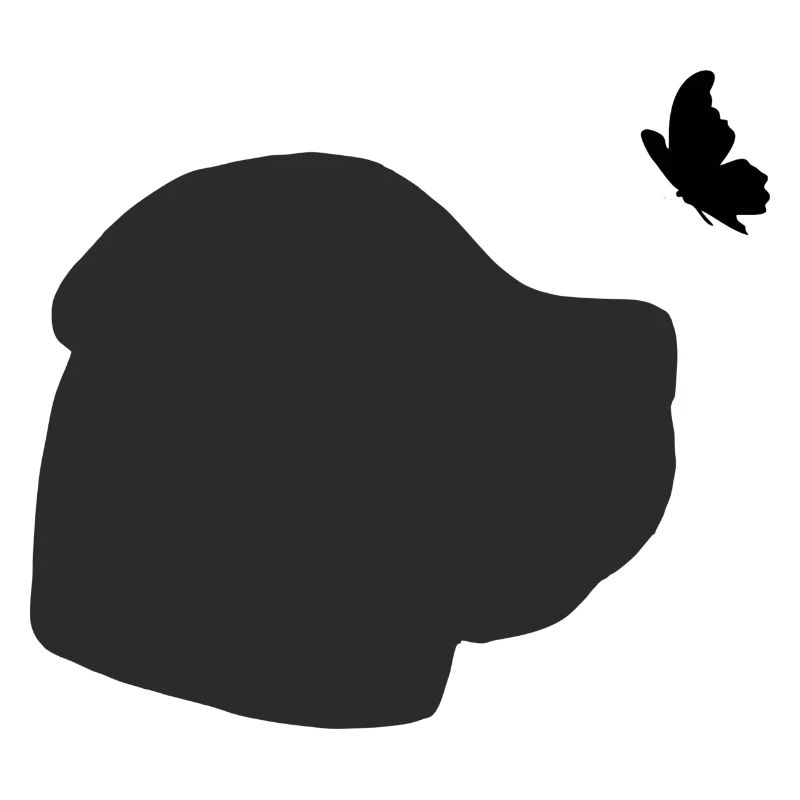 Boerboel mit Schmetterling