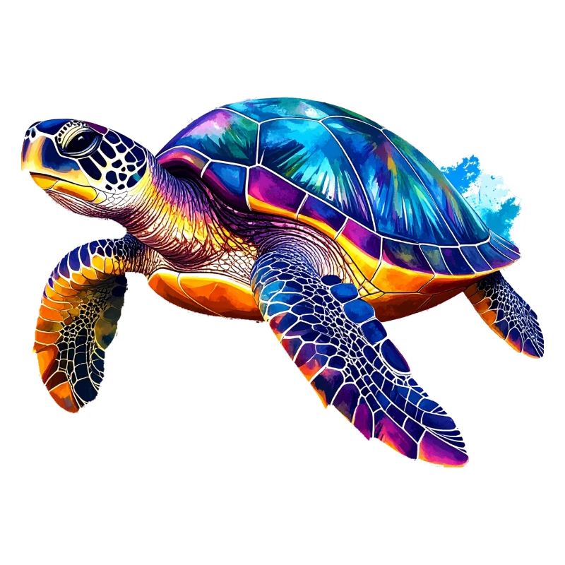 Schildkröte,Graffiti, bunt, Malerei