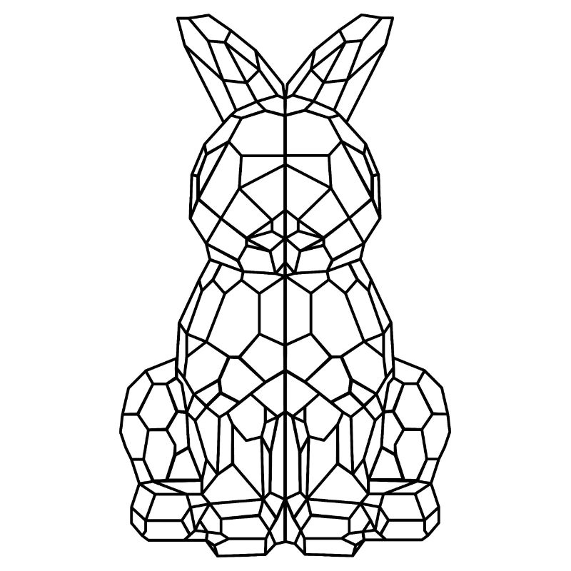 Osterhase geometrisch