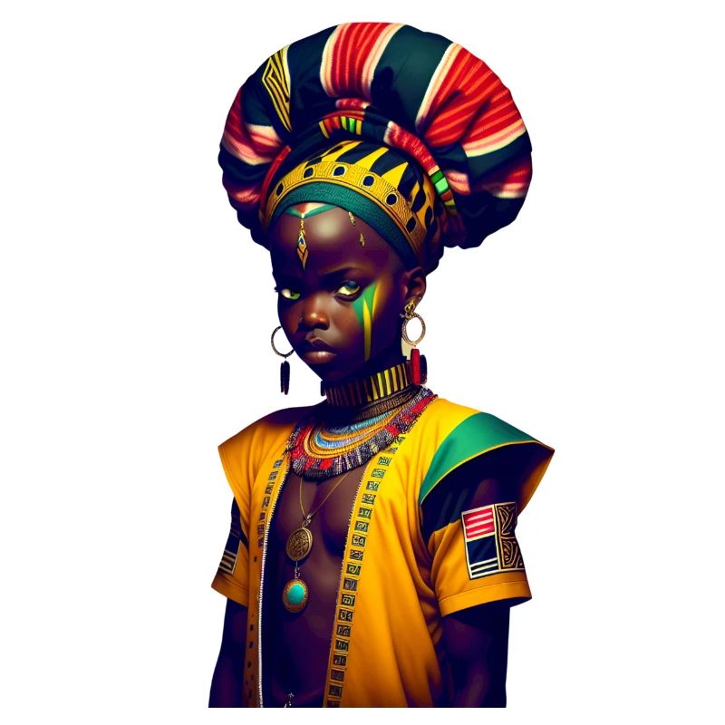 Afrikanisches Gesicht