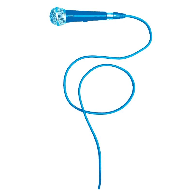 Mikrofon blau