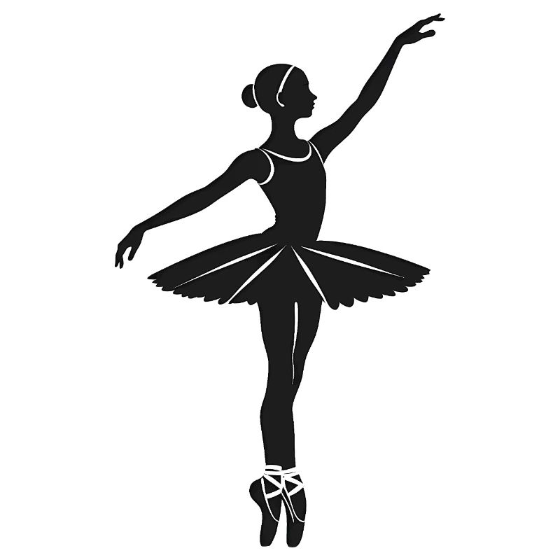 Ballerina - Cooles Silhouetten-Logo