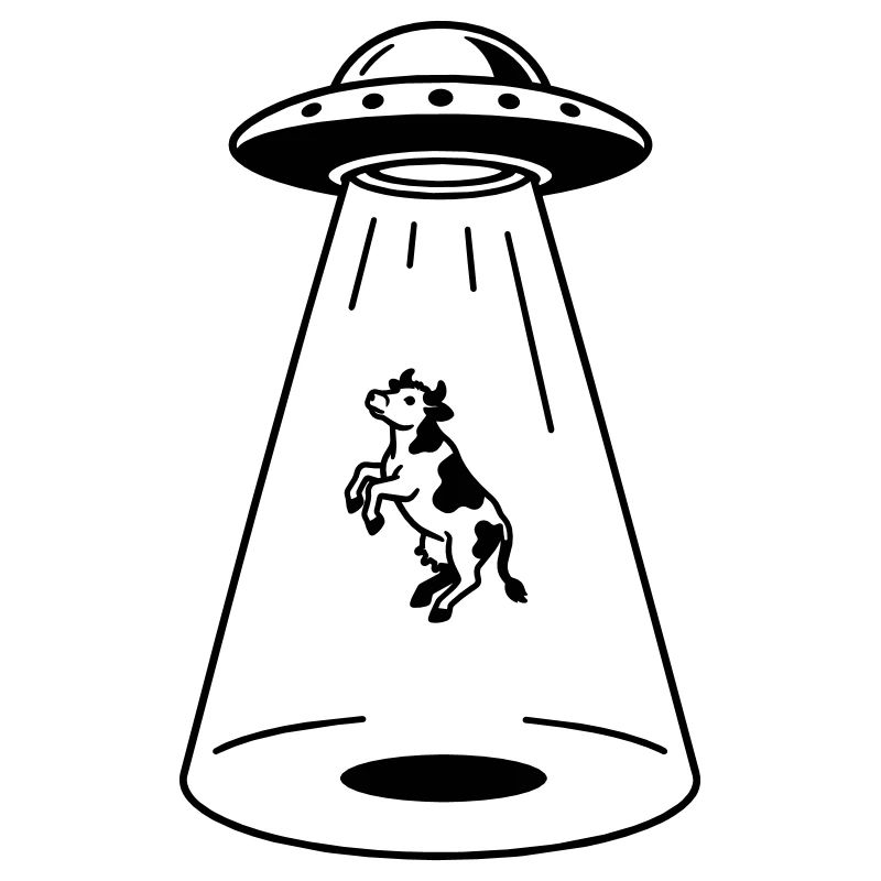 UFO mit Kuh