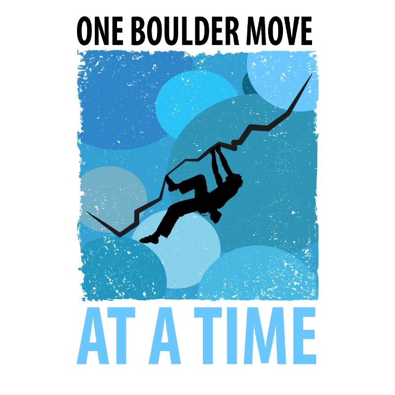 Vintage Bouldering Boulderer Climbing Climber