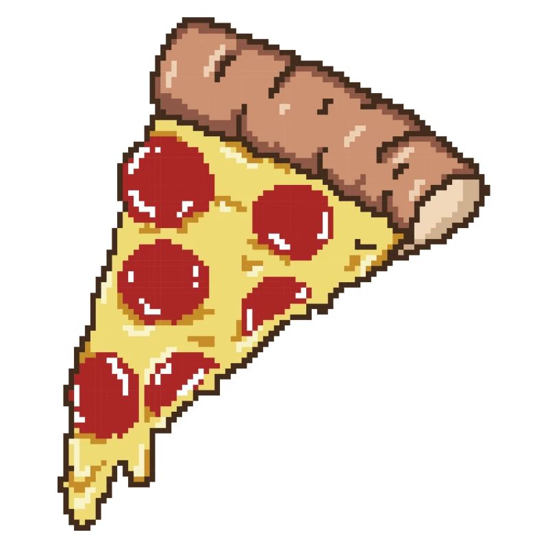 Pizza Pixel-Kunst