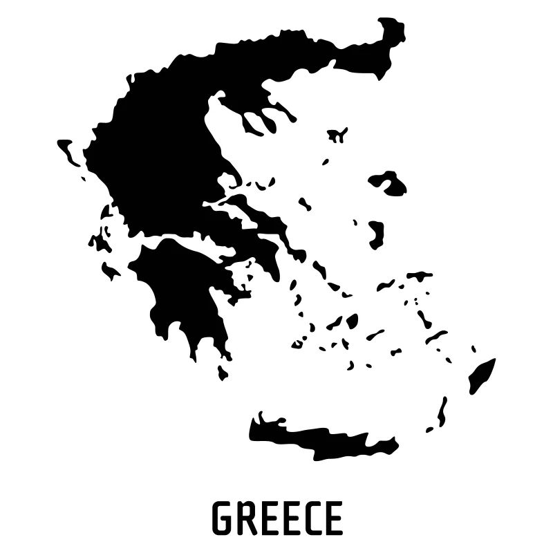 Griechenland - Landkarte Map