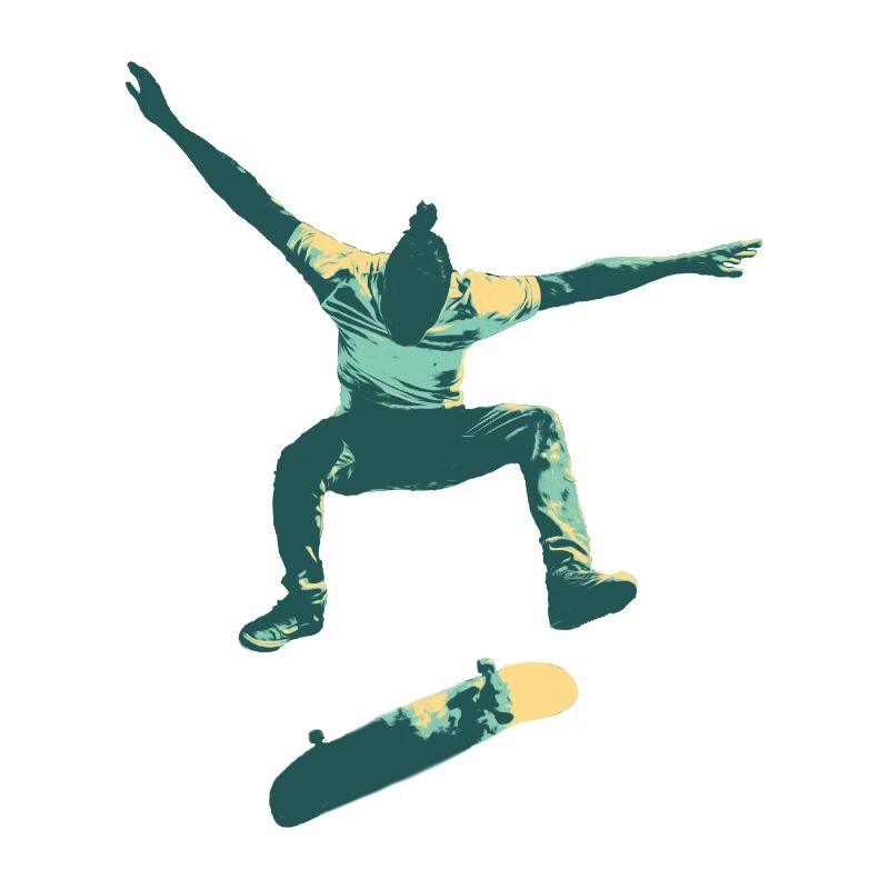 Skatboarder Springen