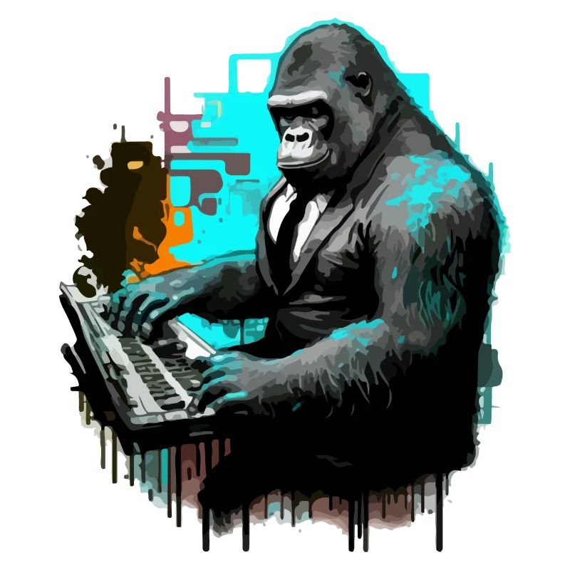 Der Gorilla-Musiker
