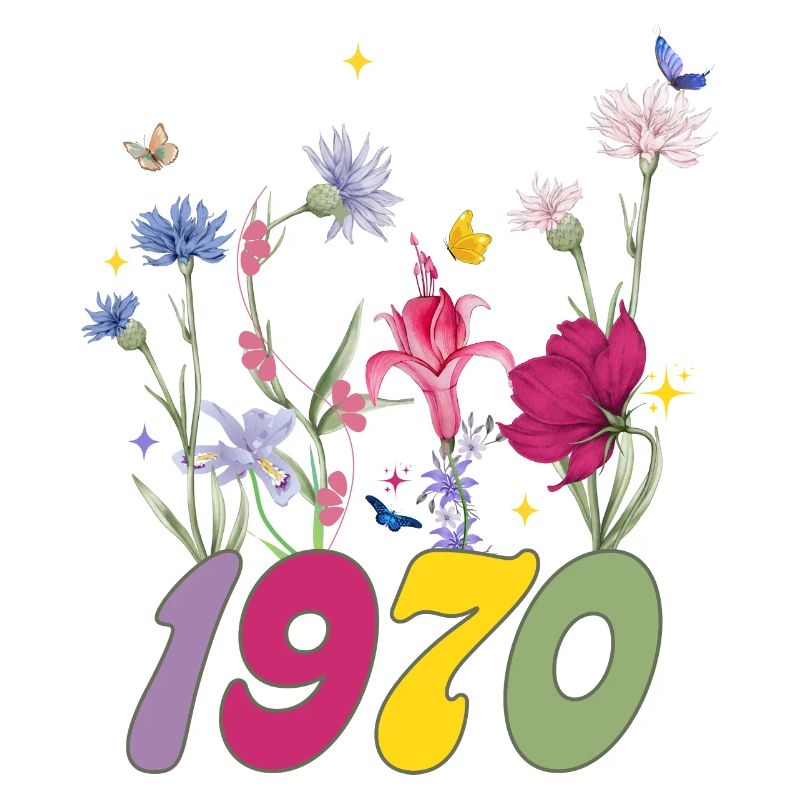 Geburtsjahr 1970 Wildblumen