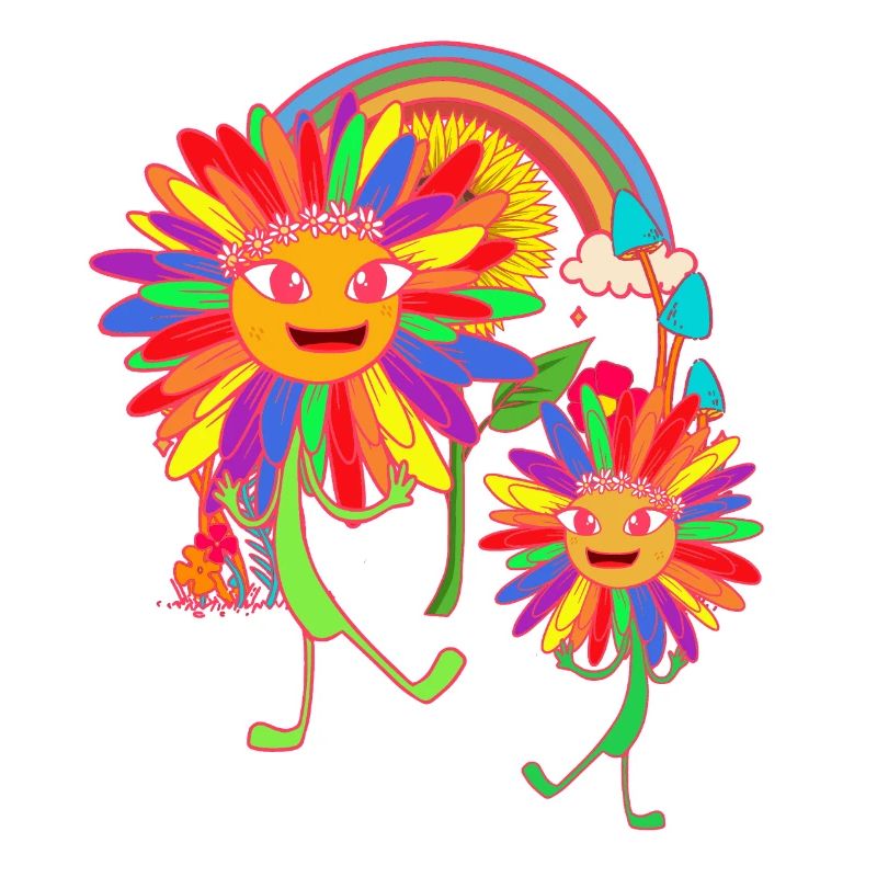 Sonnenblumen Regenbogen LGBT