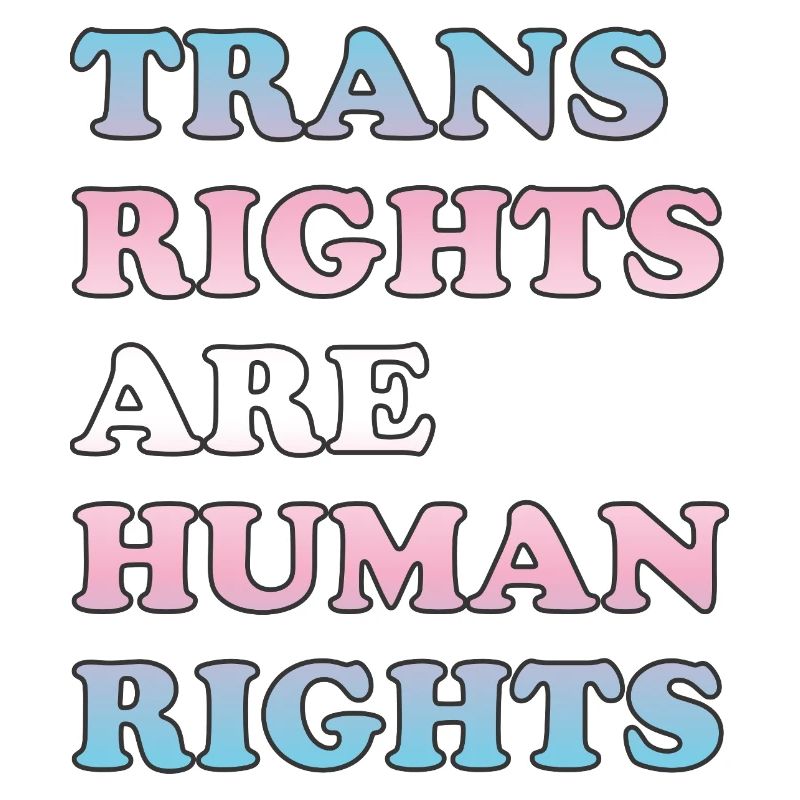 Transrechte sind Menschenrechte - Transgender-Flagge