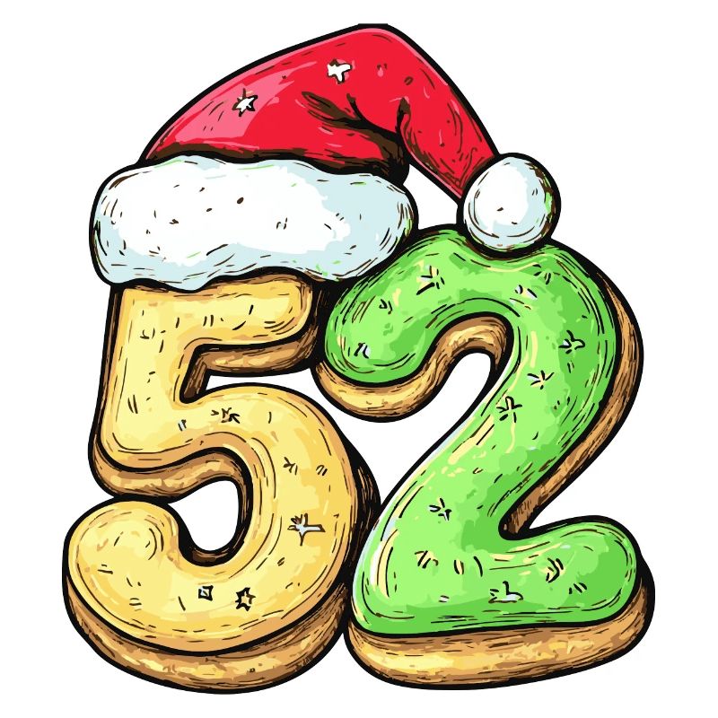 52 Zahl Weihnachten