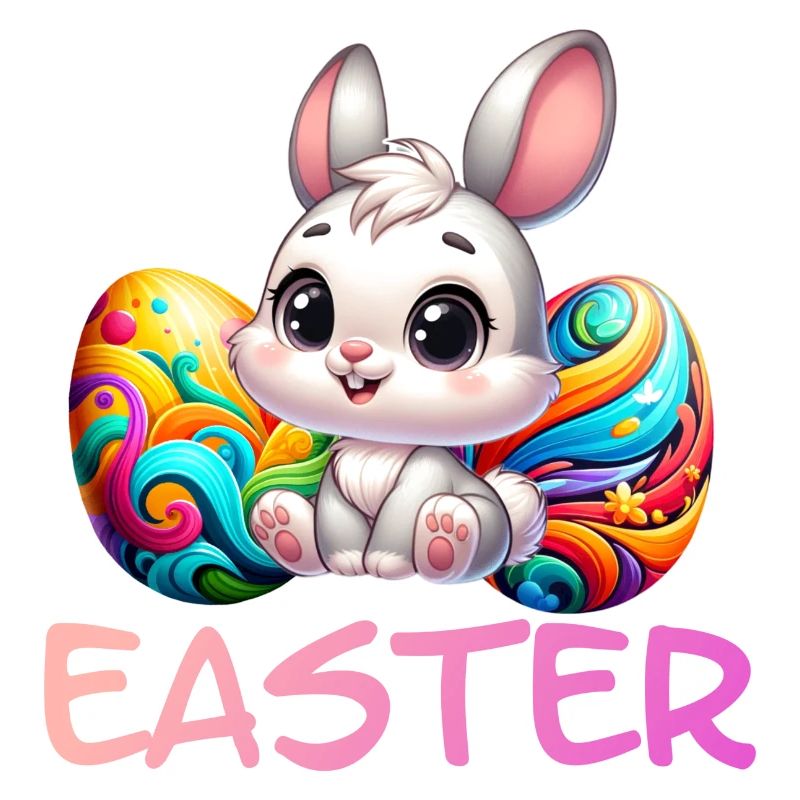 Easter Bunny with Easter Eggs