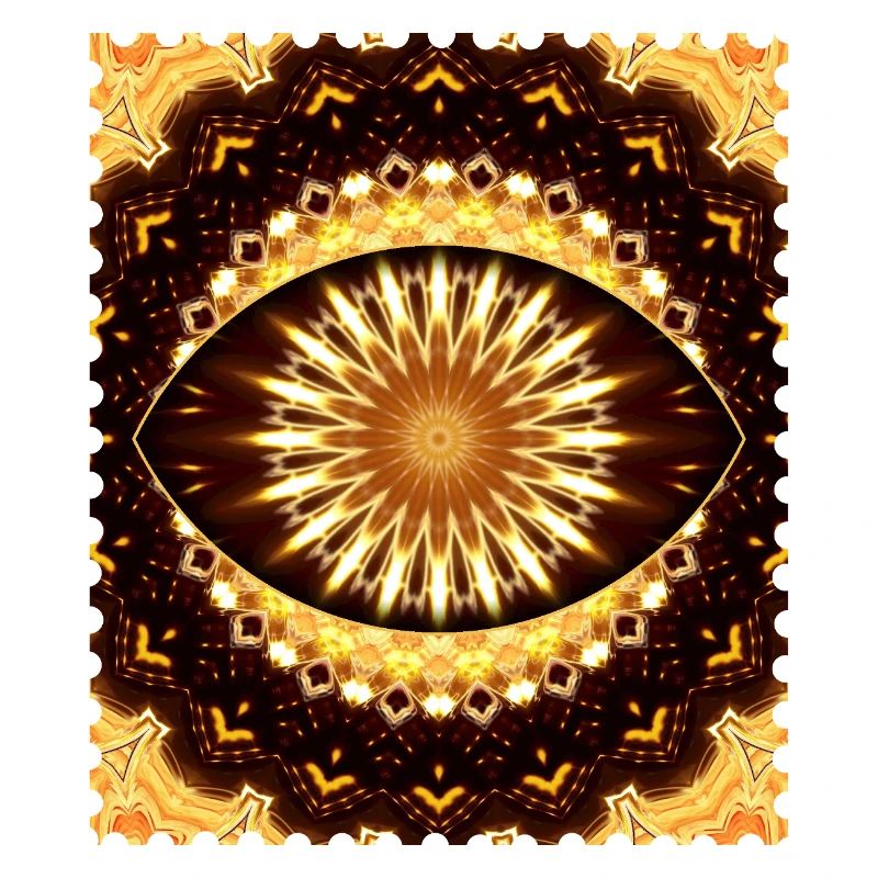 Kaleidoscope Fire Eye Pattern