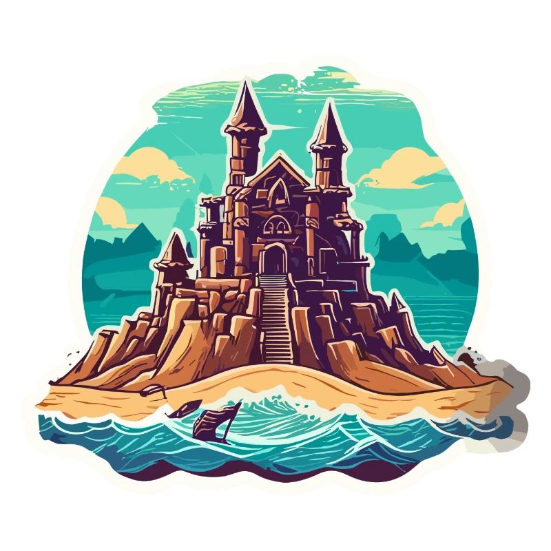 Château de sable / Construction / Jouer / Château / Vacances