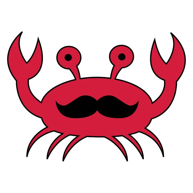 krabe mit mustache