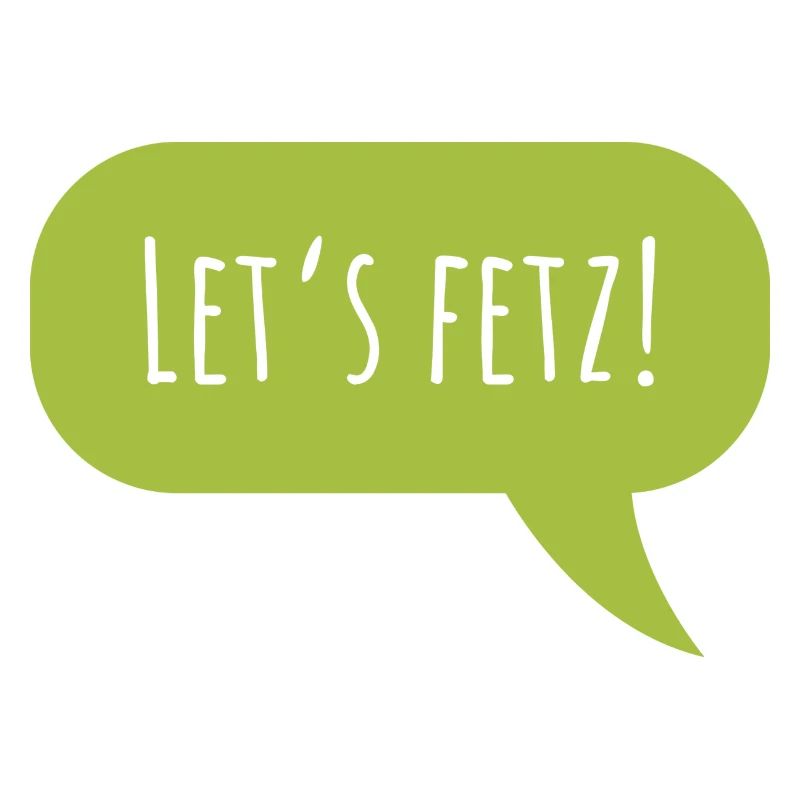 Conception "Let's fetz" avec bulle de dialogue