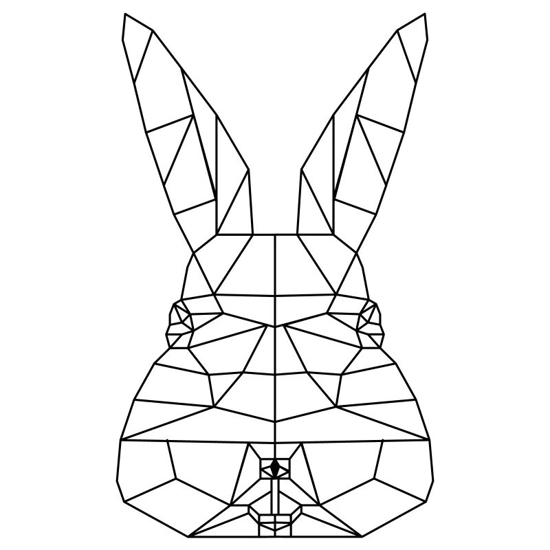 Polygone de lapin de Pâques