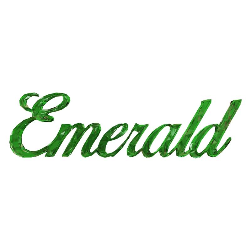 Emerald Stilisierter Text