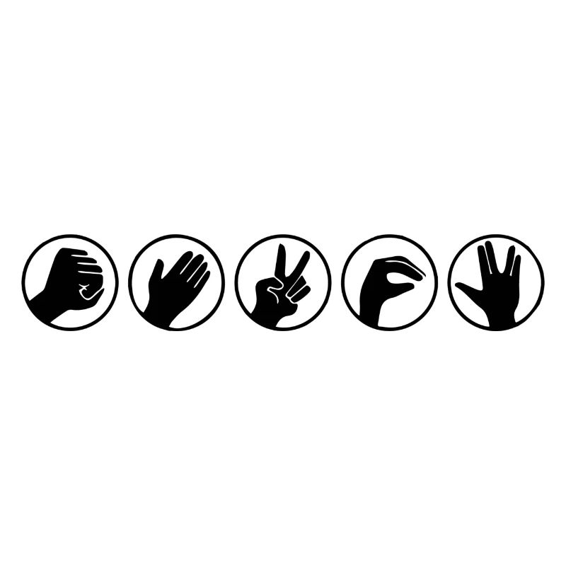 Stone Paper Scissors Lizard Spock Nerdy Design TBBT