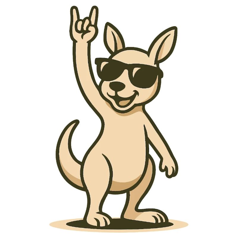 Rocker-Roo in Sonnenbrille