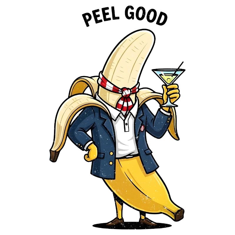 Banane Gentleman im Anzug