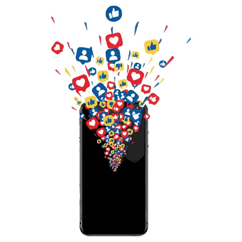 Smartphone mag Feuerwerk