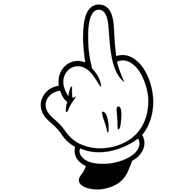 Mittelfinger Hand Comic