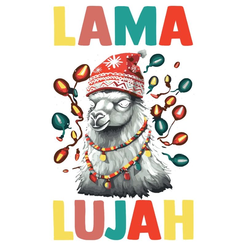 Weihnachtsmann Lama Weihnachtszeit Weihnachts