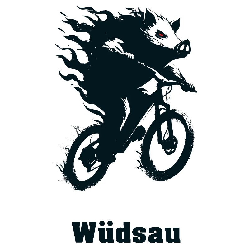 Flammenross auf Rad