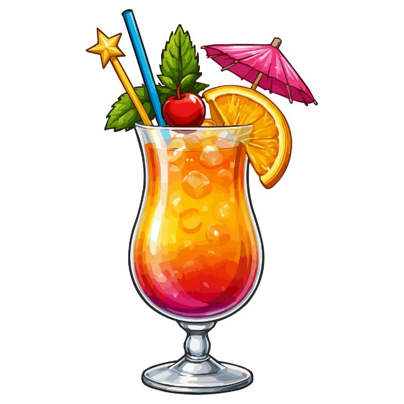 Tropischer Cocktail Flair