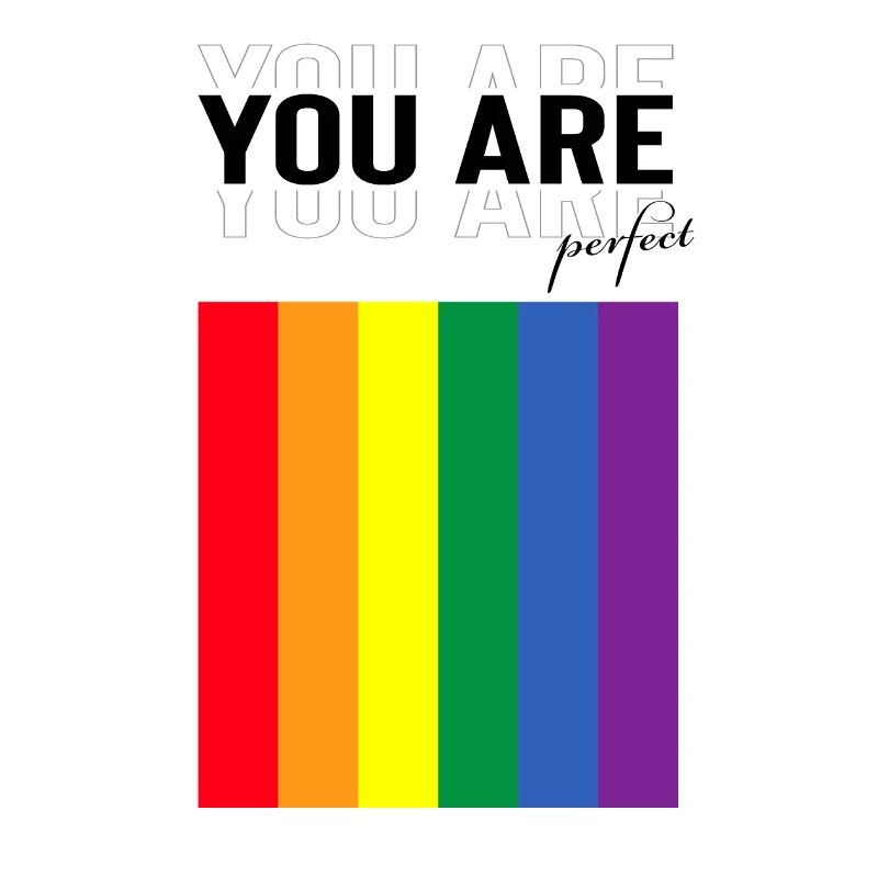 LGBTQ Du bist perfekt Design